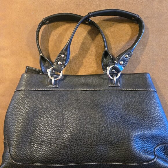 Coach signature Penelope dark brown pebbled leather satchel - Picture 5 of 12